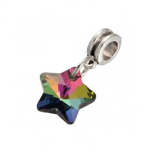 Přívěsek na náramek hvězdičky AB krystal - TOPBEADS