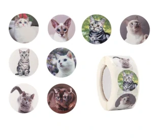 Dekorativní samolepky Kočky - 100 ks