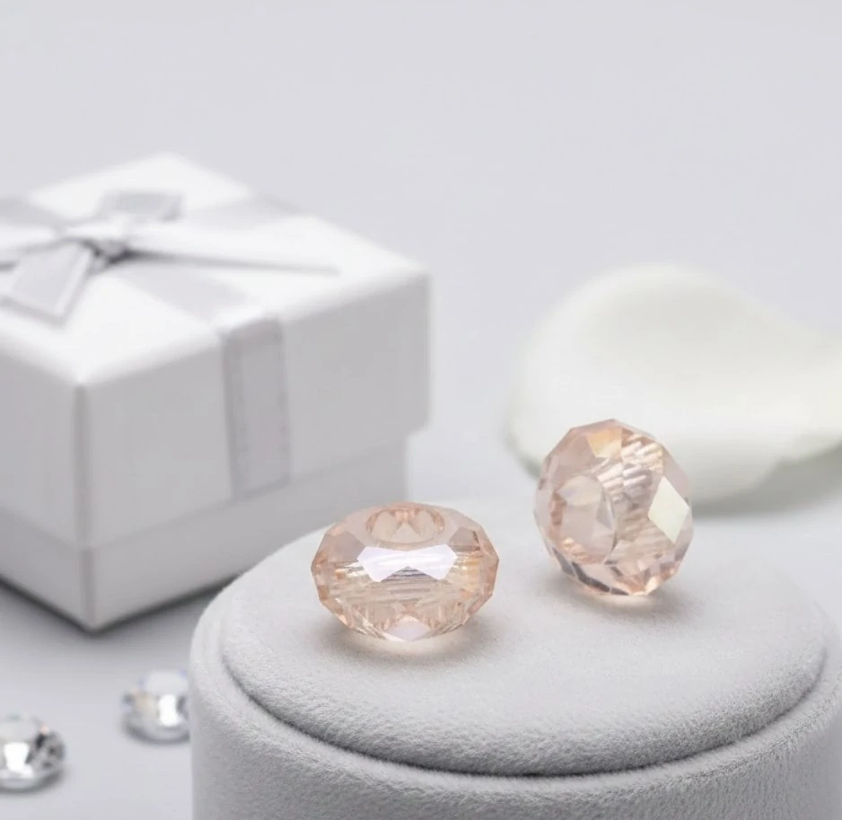 Korálek broušený KRYSTAL SHINE růžový - TOPBEADS