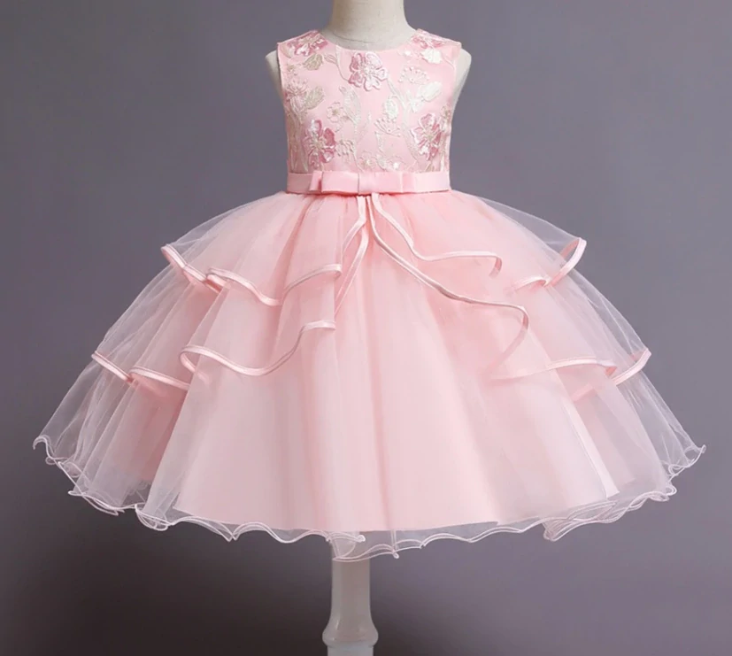 Šaty dětské slavnostní růžové princeznovské Charlotte