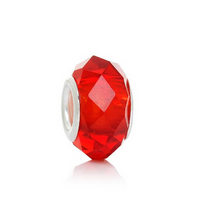 Korálek KRYSTAL broušený červený - TOPBEADS