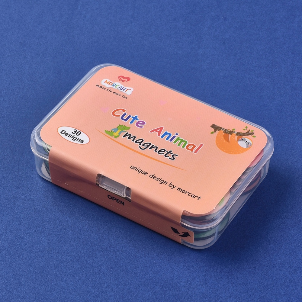 Dekorativní magnety v dárkové krabičce - Zvířátka (30 ks)
