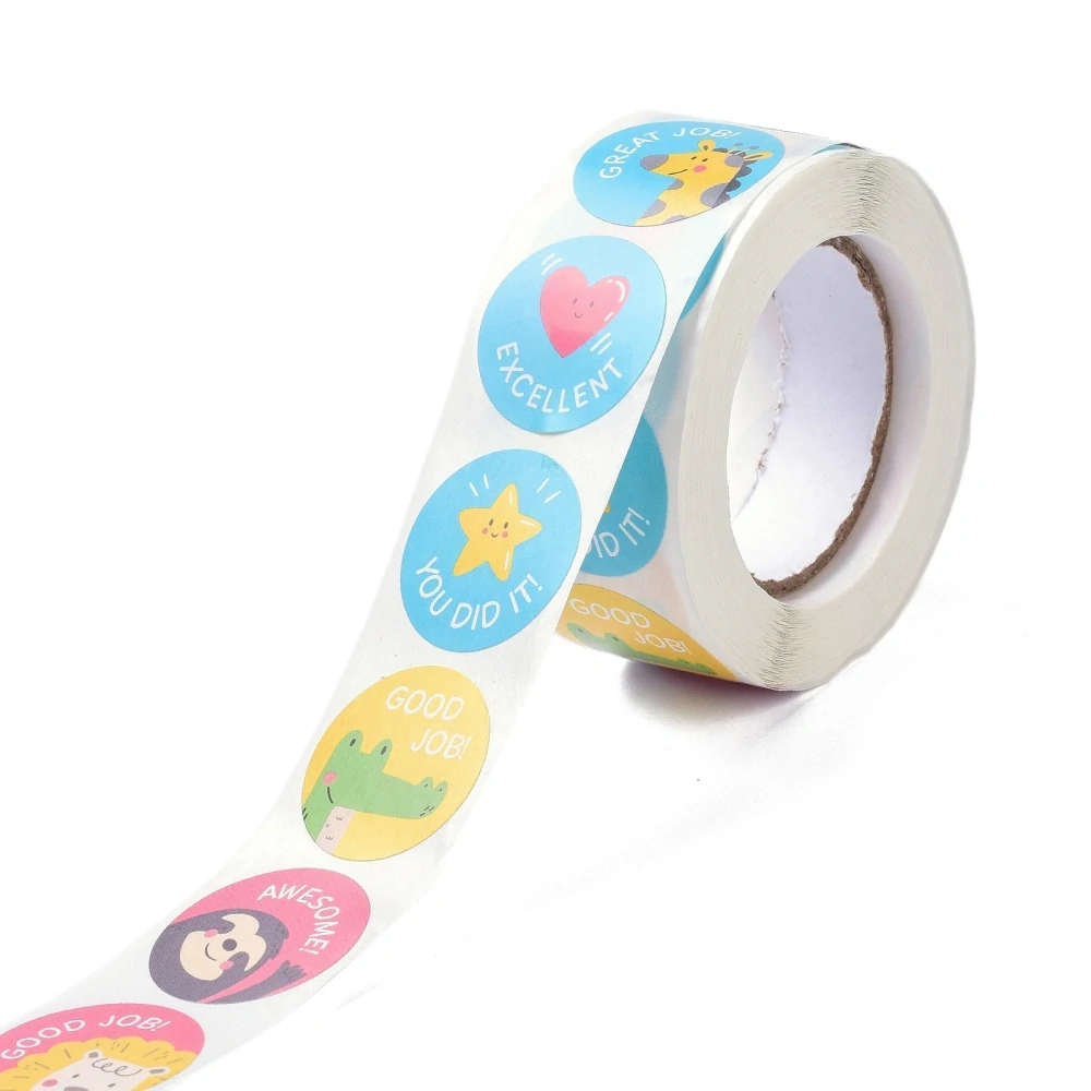 Dekorativní samolepky motivační hlášky se zvířátky A - 100 ks