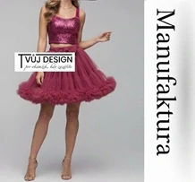 Dámská Sukně Tutu Petti Růžový Vřes Tylová - Manufaktura Extra Objem Tvujdesign