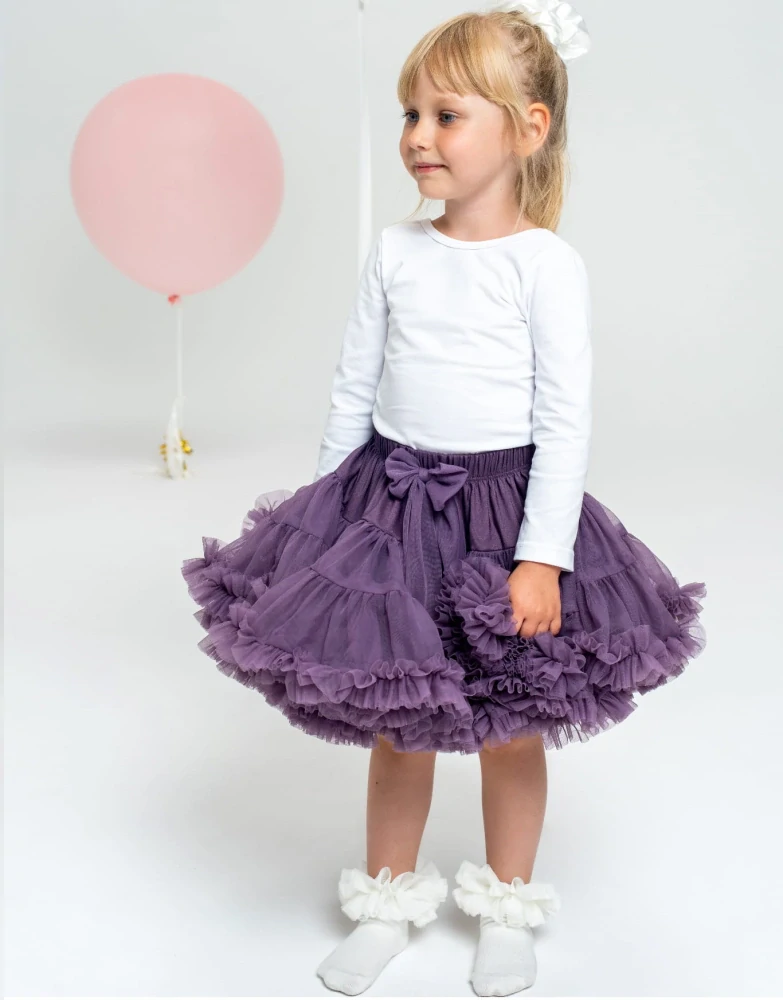 Sukně Dívčí Tutu Petti Fialová Švestková Jednorožčí Sen - Manufaktura Extra Objem