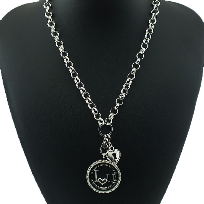 Přívěsek SRDCE na zámek - FASHIONstyle