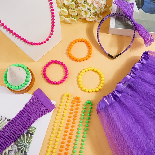 Fialový karnevalový set pro ženy a starší dívky – tutu sukně a doplňky
