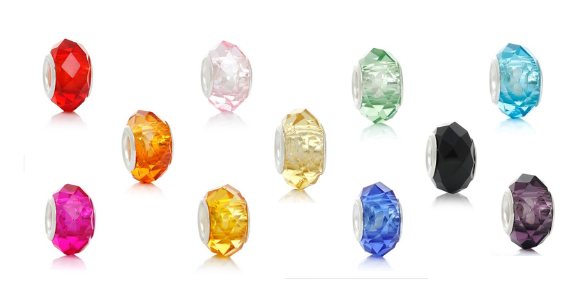 Korálek KRYSTAL broušený červený - TOPBEADS