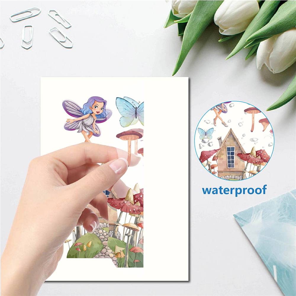 Samolepky ozdobné Vílí svět 8 archů nálepek