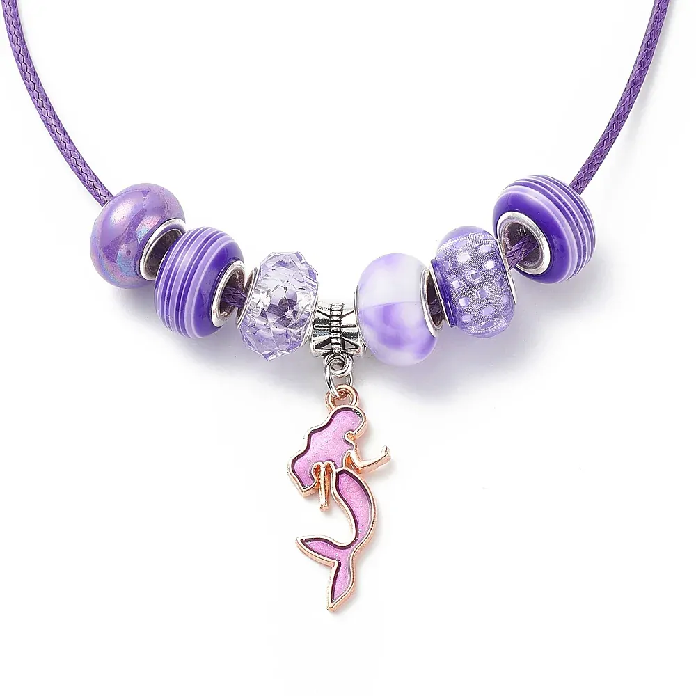 Dárková kreativní sada šperků s korálky Fialinka TOPBEADS pro holky