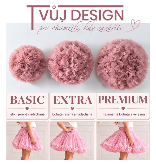 Dívčí sukně TUTU PETTI bílá s hvězdičkami - PREMIUM