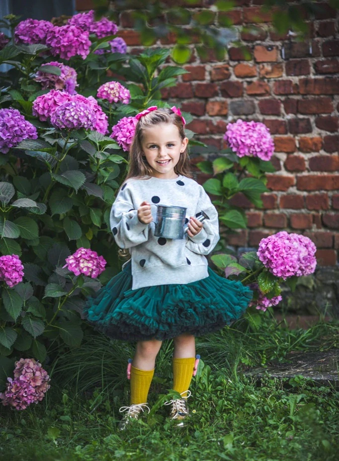 Dámská Sukně Tutu Petti Zelená Smaragd Tylová - Manufaktura Extra Objem Tvujdesign