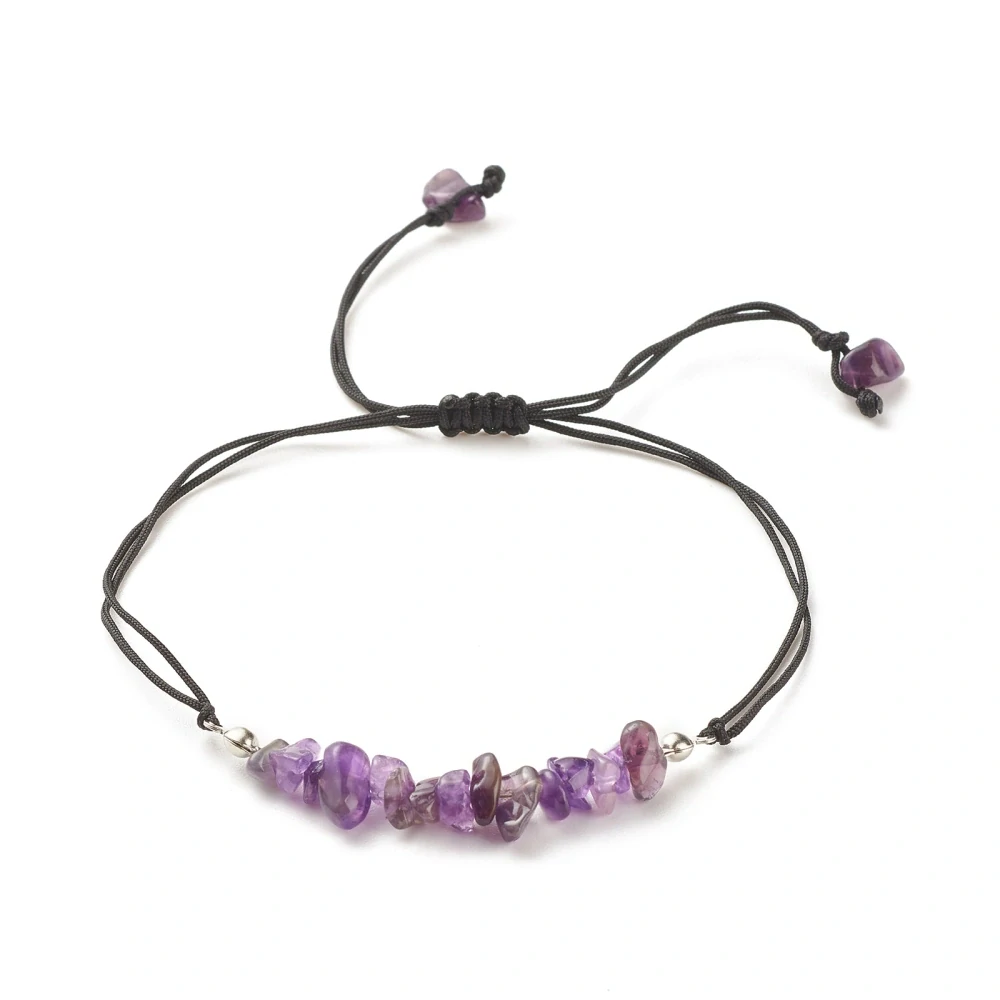 Shamballa náramek přátelství ze zlomků kamenů – bílá styl křišťál