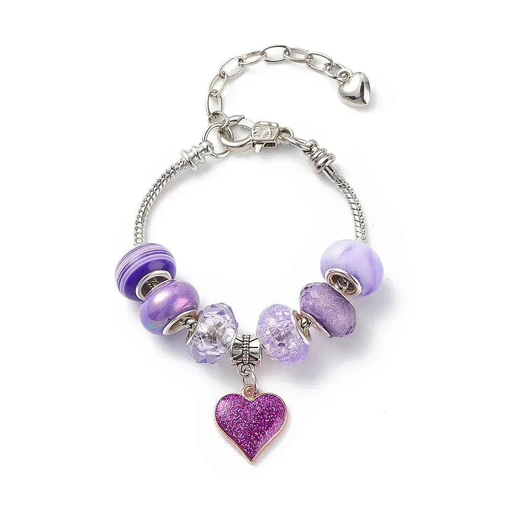 Dárková kreativní sada šperků s korálky Fialinka TOPBEADS pro holky