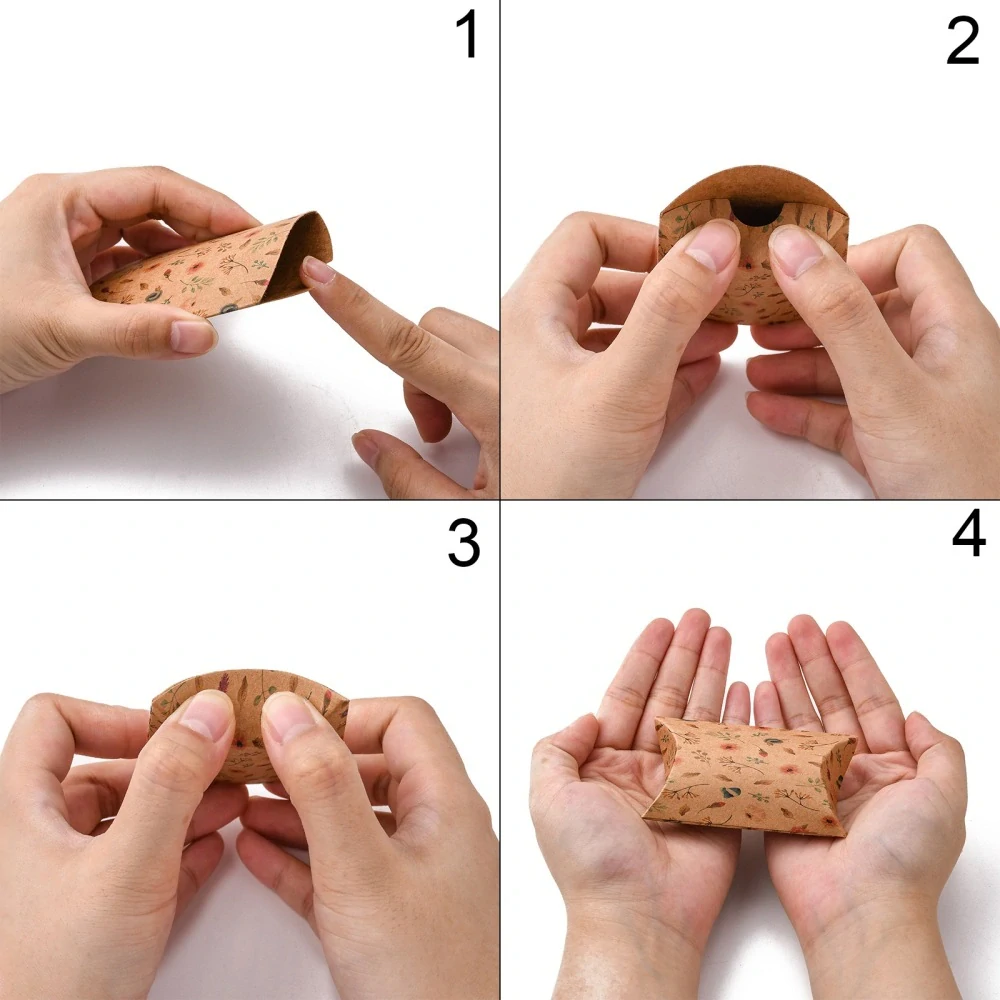 Dárková krabička pukačka – Luční kvítí (8 × 5,5 × 2 cm)