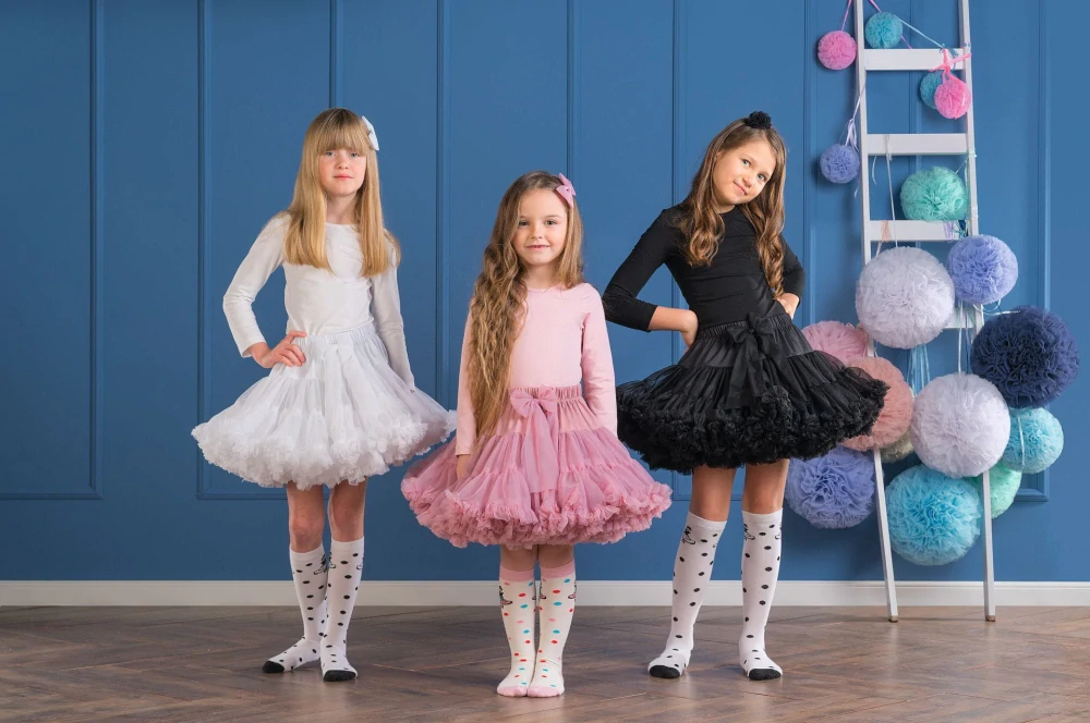 Sukně Dívčí Tutu Petti Černá Tanečnice - Manufaktura Extra Objem