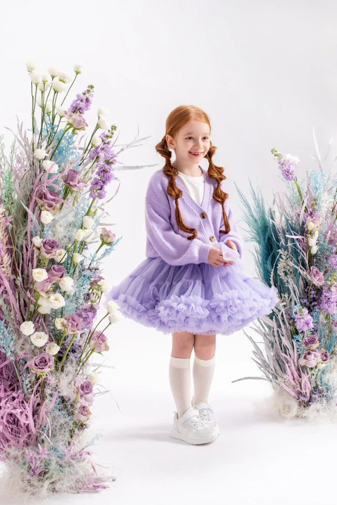 Sukně Dívčí Tutu Petti Lila Šeřík - Manufaktura Extra Objem