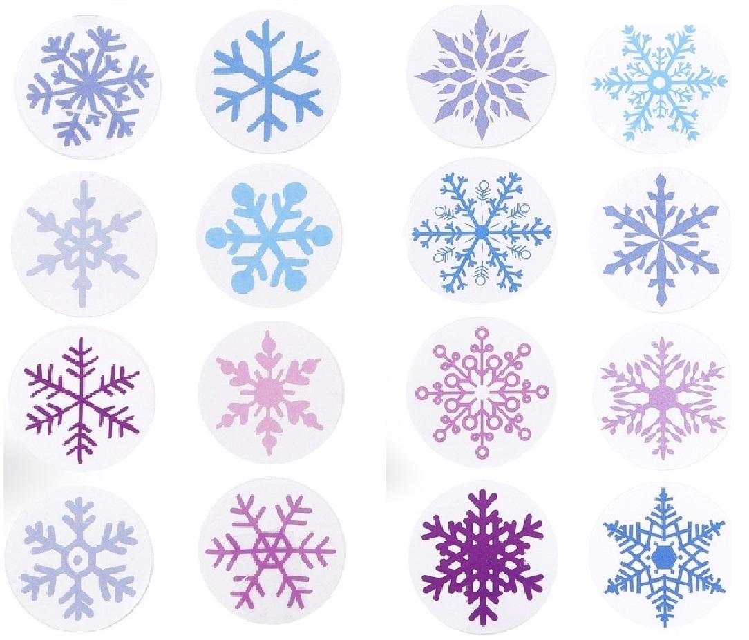 Dárková kreativní sada nálepek Vánoční samolepky - 500 ks v krabičce