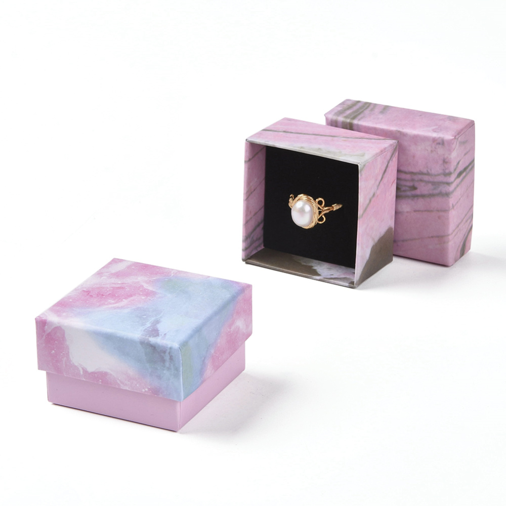 Dárková krabička růžovomodrá 5,2x5,2x3,2 cm