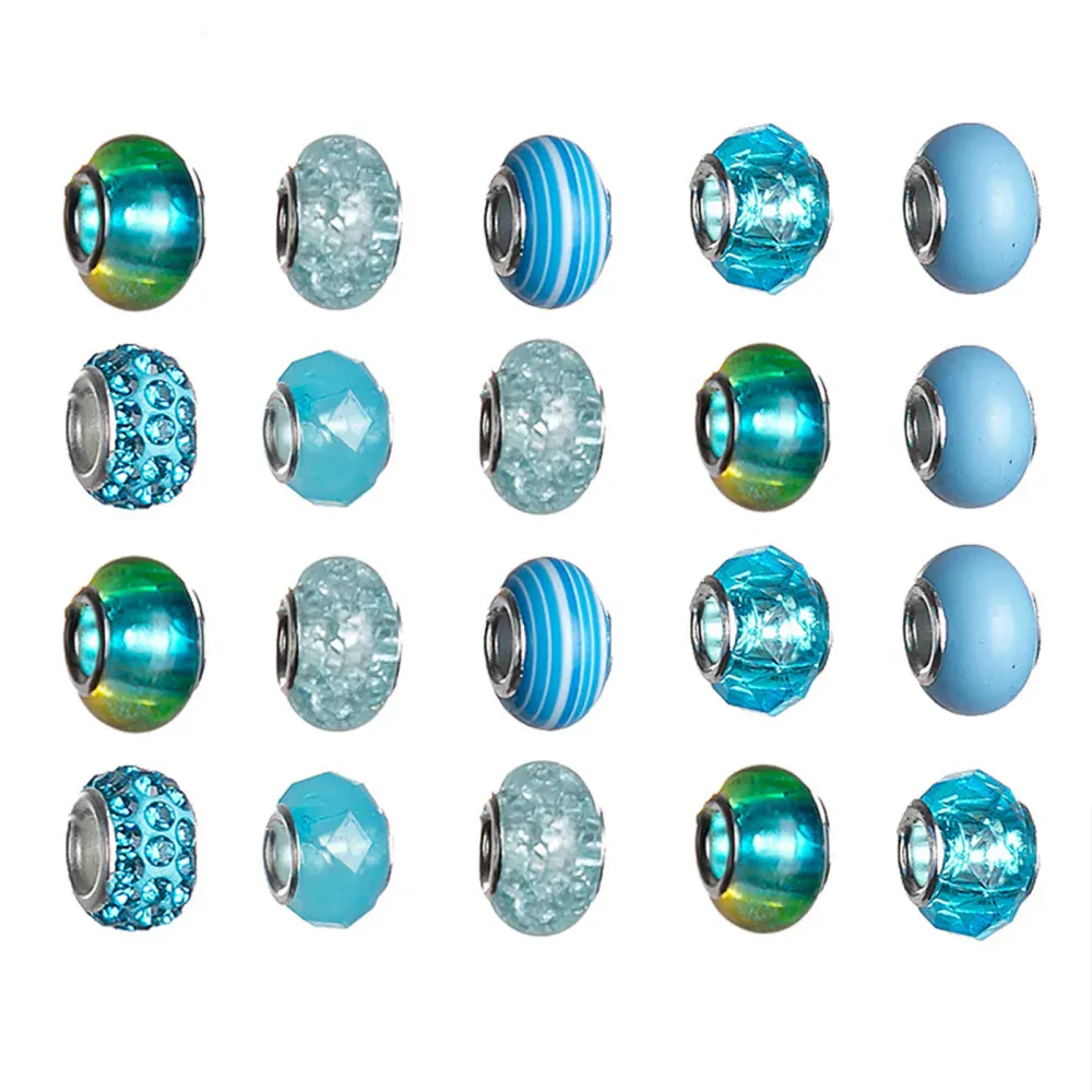 Dárková kreativní sada náramků s korálky BLUE TOPBEADS pro holky