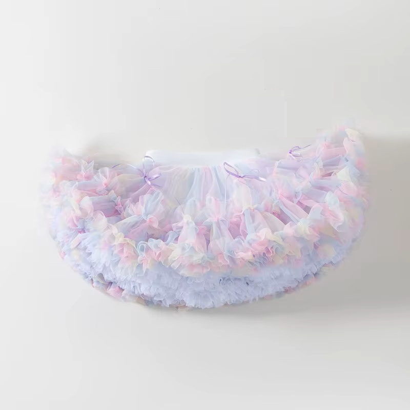 Dívčí Sukně TUTU PETTI Luxus TOP objem - Pastelové mašličky