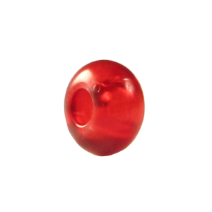 Korálek BONO červený průsvitný - TOPBEADS