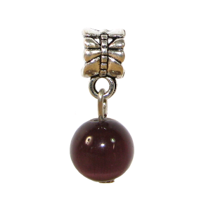 Přívěsek na náramek KULIČKA fialová - TOPBEADS