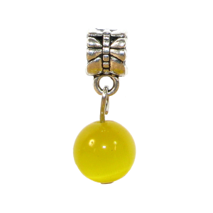 Přívěsek na náramek KULIČKA žlutá - TOPBEADS