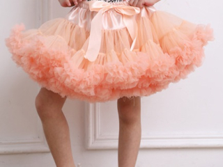 Sukně TUTU PETTI Extra objem pro dívky 9-12 let - meruňka EXTRA