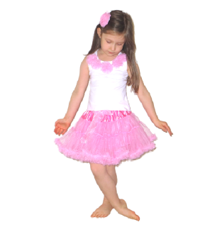 Dvoudílný komplet dívčí tutu petti sukýnka + top