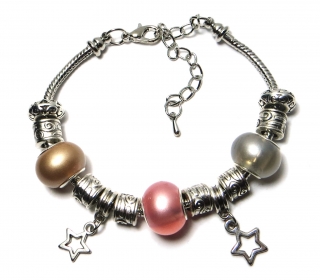 Náramek s korálky STARS - TOPBEADS 19-21 cm