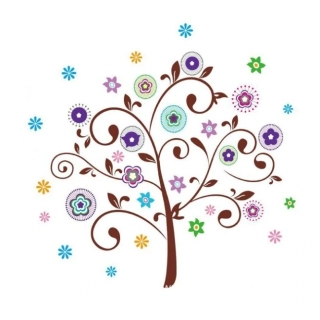 Samolepky na zeď - Stromek harmonie