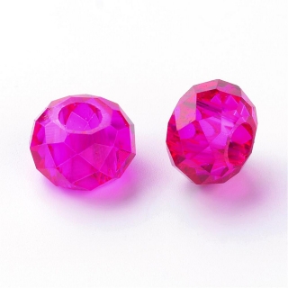 Korálek broušený KRYSTAL SHINE růžový fuchsie - TOPBEADS