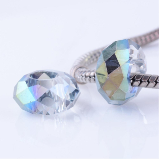 Korálek broušený KRYSTAL SHINE čirý s duhováním - TOPBEADS