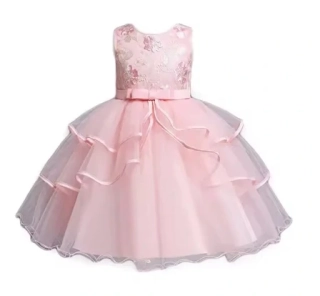 Šaty dětské slavnostní růžové princeznovské Charlotte