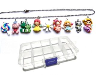 Dárková kreativní sada přívěsků s řetízkem TOPBEADS Pohádka – pro malé princezny