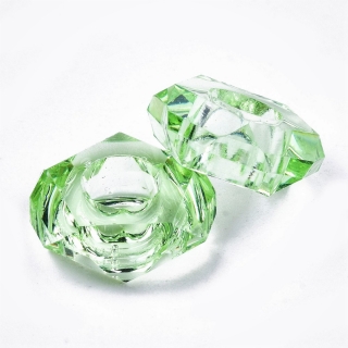 Korálek akryl SLIM zelený světlý - TOPBEADS