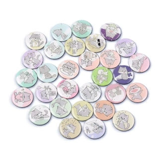 Dekorativní magnety v dárkové krabičce - Kočičky (30 ks)