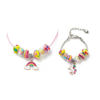 Dárková kreativní sada šperků s korálky Duhovka TOPBEADS pro holky