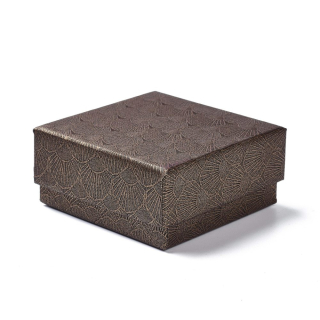 Krabička hnědá tmavá 7,5x7,5x3,6