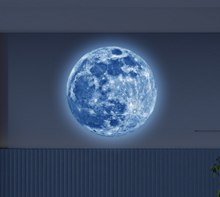 Samolepky na zeď - Planeta zářící ve tmě