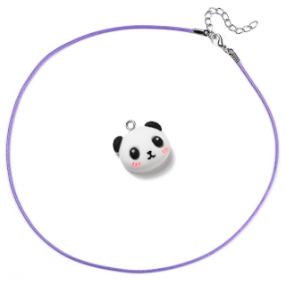 Dětský šperk přívěsek Panda a šňůrka na krk 