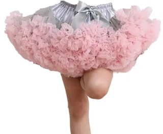 Sukně TUTU PETTI Extra objem TOP šedá a růžová duo