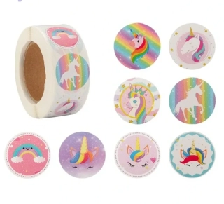 Dekorativní samolepky Jednorožec C - 100 ks