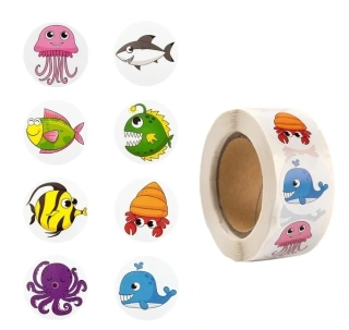 Dekorativní samolepky Akvárium Rybičky vodní svět B - 100 ks