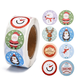 Dekorativní samolepky Vánoční mix 2 - 100 ks