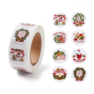 Dekorativní samolepky Vánoční mix 3 - 100 ks