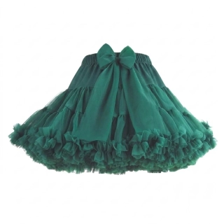 Dámská Sukně Tutu Petti Zelená Smaragd Tylová - Manufaktura Extra Objem Tvujdesign